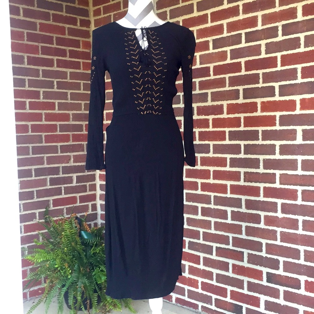 Old navy, Long black rayon dress